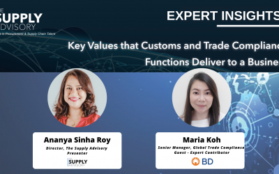 Expert Insights: Key Values that Customs and Trade Compliance Function Deliver to a Business